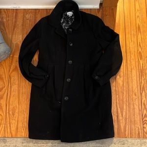 Heavyweight maternity black Peacoat